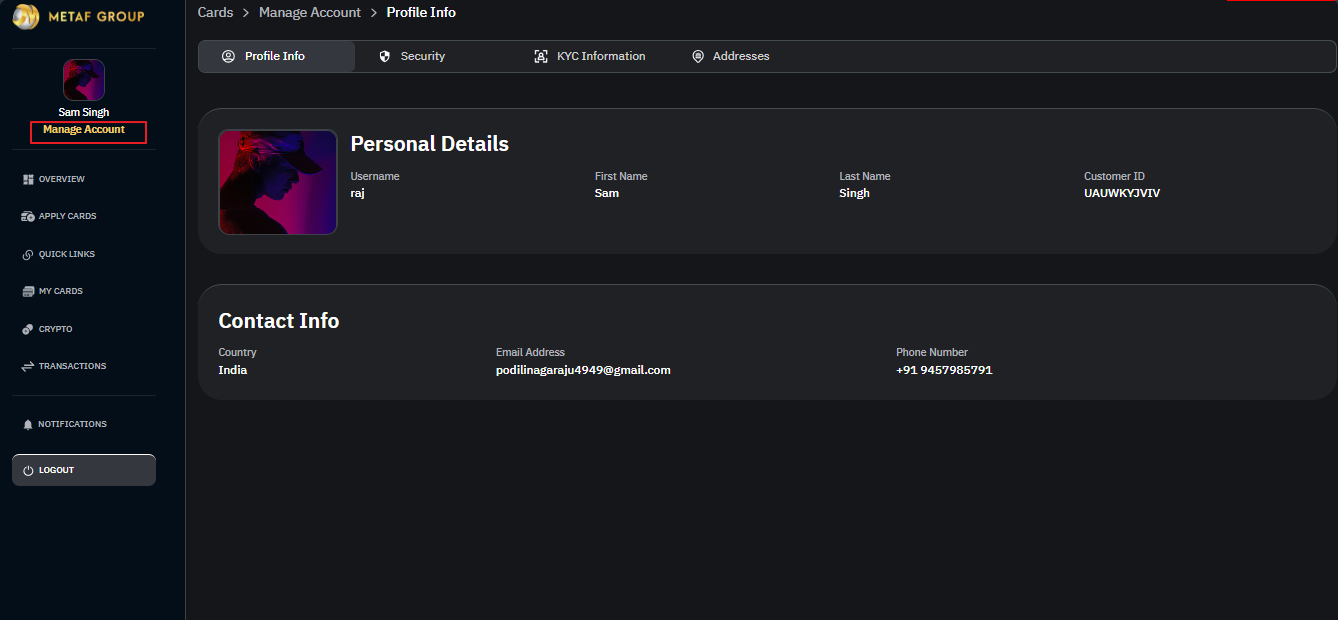 Add Addresses